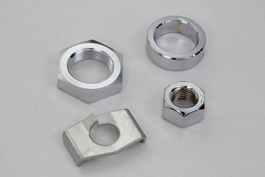 Chrome Rear Axle Nut and Lock Kit 1930 / 1952 WL