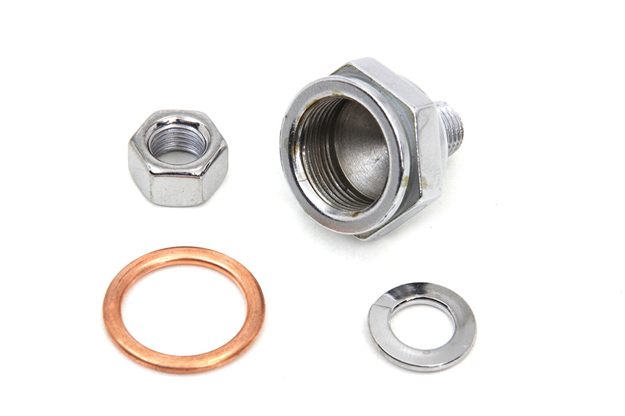 Linkert Carburetor Bowl Chrome Lock Nut 1941 / 1965 FL