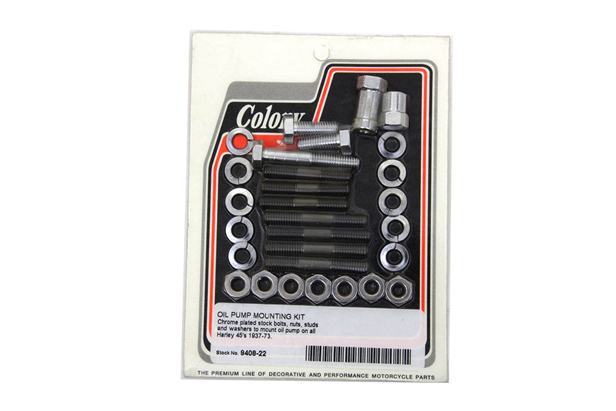Oil Pump Mount Kit Chrome 1937 / 1952 WL 1937 / 1973 G