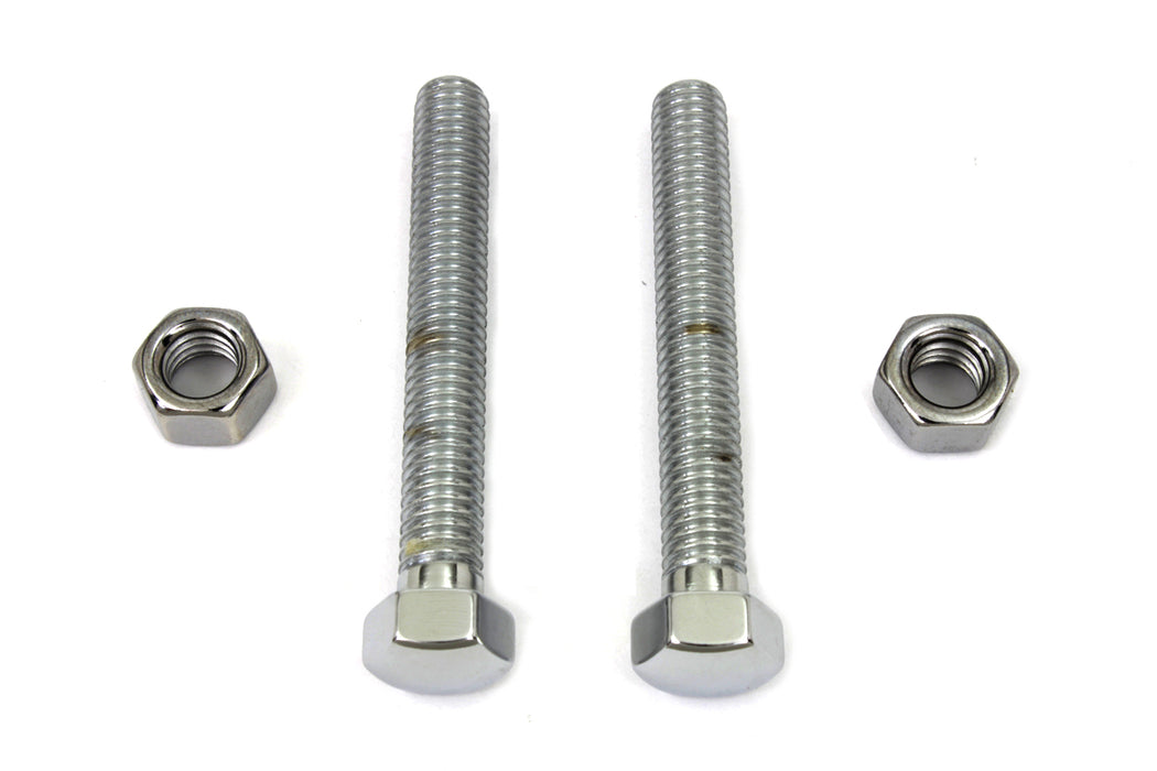 Chrome Rear Axle Adjuster Screw 1993 / UP FXST 1993 / UP FLST