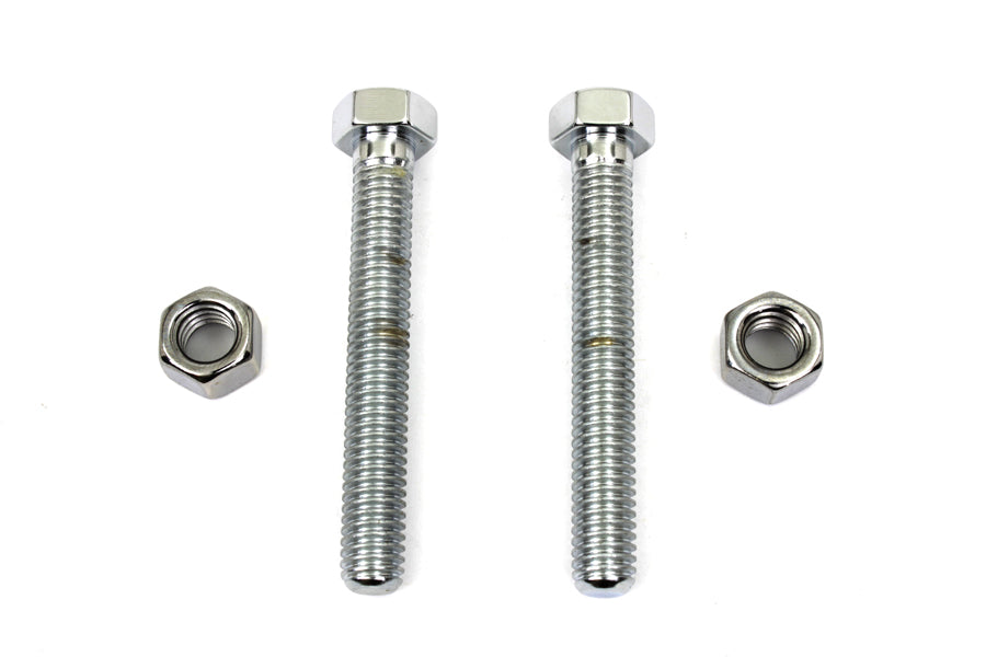 Chrome Rear Axle Adjuster Screw 1993 / UP FXST 1993 / UP FLST