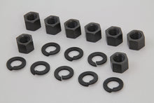 Load image into Gallery viewer, Replica Cylinder Base Nut Kit Parkerized 1936 / 1940 EL 1941 / 1977 FL 1971 / 1977 FX 1937 / 1948 UL