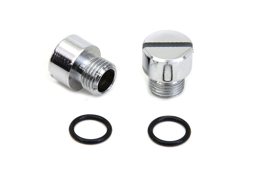Oil Pump Check and Relief Valve Plug Chrome 1981 / 1984 FL 1981 / 1984 FX 1986 / 1998 FLST 1984 / 1998 FXST 1982 / 1994 FXR 1982 / 1994 FXR 1981 / 1998 FLT 1981 / 1998 FLT 1991 / 1998 FXD