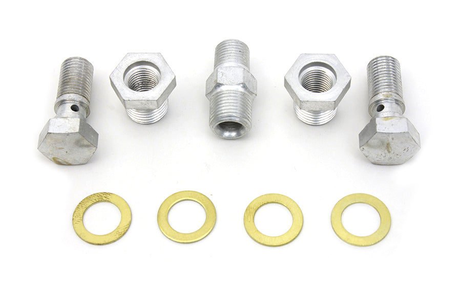 Oil Line Fitting Kit Cadmium 1936 / 1940 EL 1941 / 1941 FL