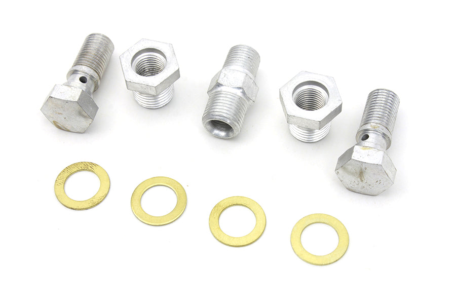 Oil Line Fitting Kit Cadmium 1936 / 1940 EL 1941 / 1941 FL