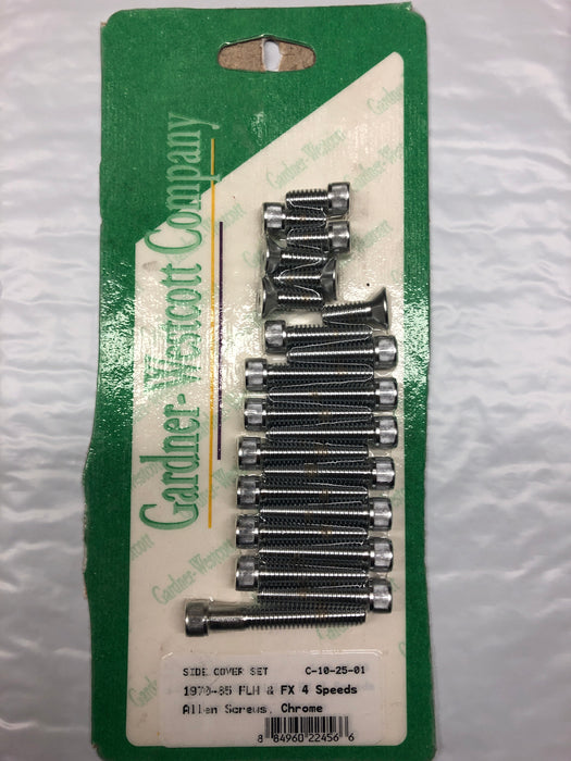 Chrome Cam Primary Allen Head Bolt Set Harley Shovelhead FX FLH 1970/1985