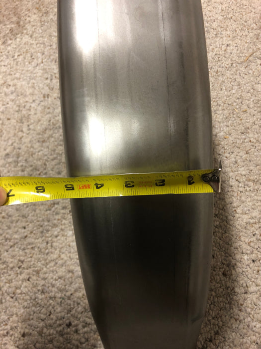 5" Flat Fender Steel Universal Custom Use 5" Wide Rolled 14 Gauge