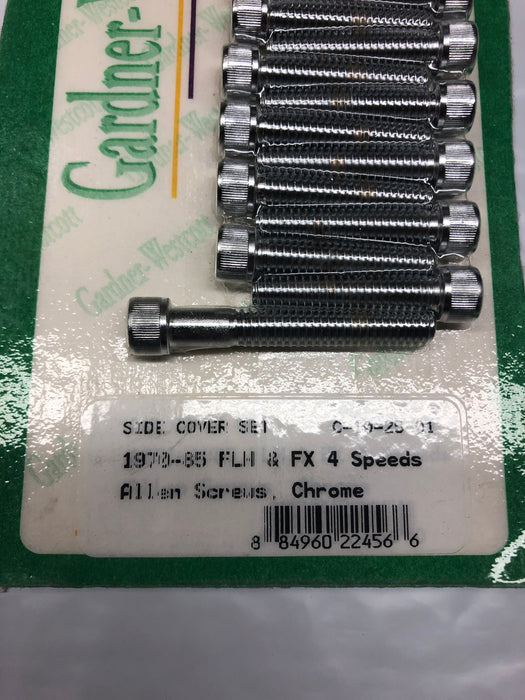 Chrome Cam Primary Allen Head Bolt Set Harley Shovelhead FX FLH 1970/1985